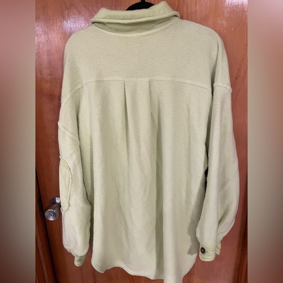 Free People Ruby Fleece Shirt Jacket in Luminary - Picture 4 of 8